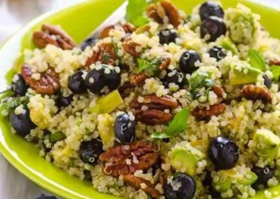 Apple Quinoa Salad with Lime Basil Dressing