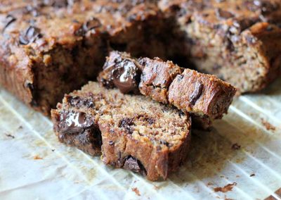 Easiest, Most Delicious Chocolate Chip Banana Bread (DF, GF, NF)